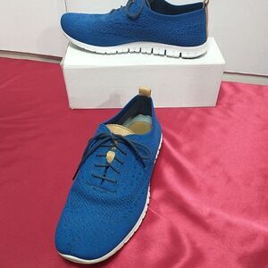 Cole Haan ZeroGrand Oxfords Shoes Women's SZ 9.5B Blue Casual Lace Up.